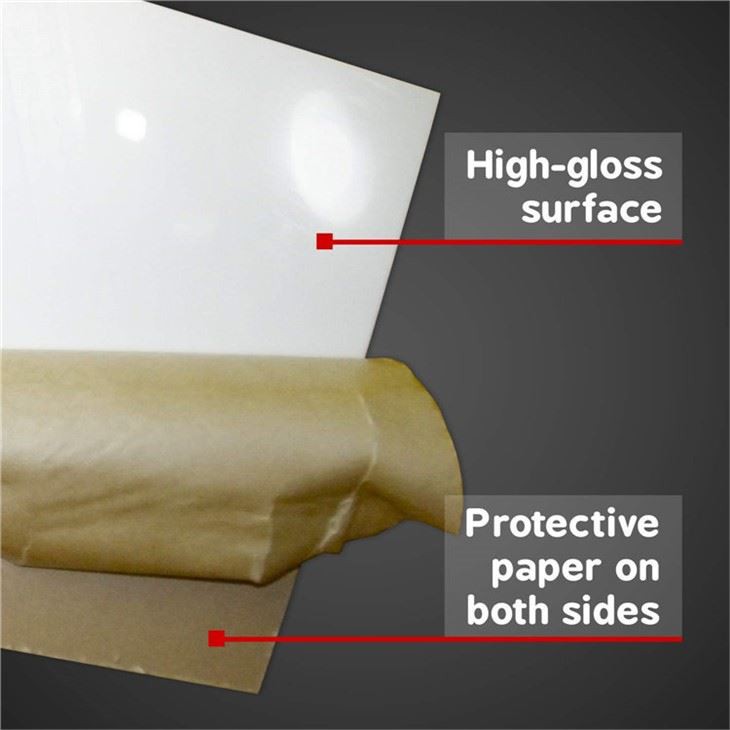 Black & White Plexiglass acrylic Sheets (3)